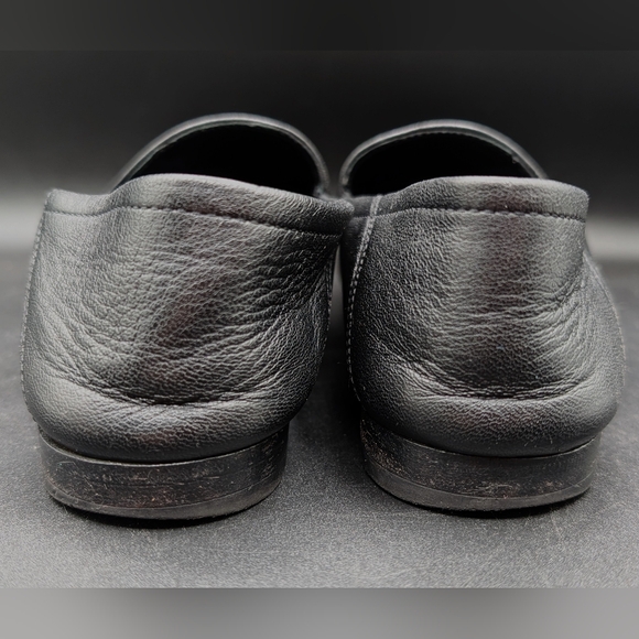 Gucci Brixton Black Leather Collapsible Heel Horse Bit Loafer, 37.5, AS IS - Picture 5 of 12